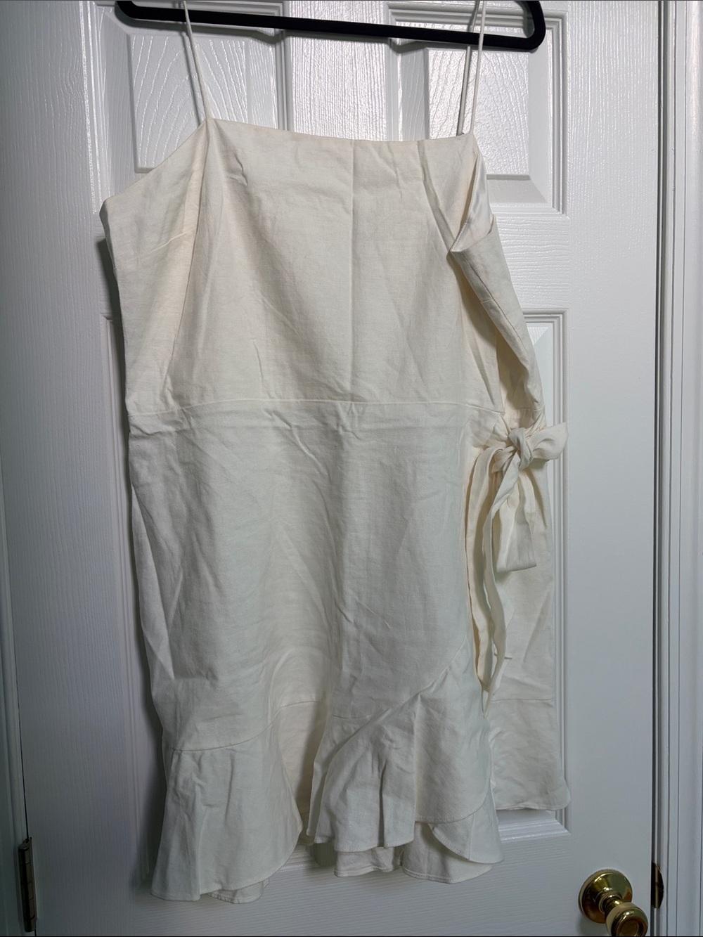 Express Women’s Cream Color Linen Mini Dress